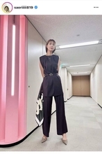身長１８５センチ・木村沙織さん、足ながー！抜群スタイルの衣装ショット「超〜、綺麗」「スタイル素晴らしい」