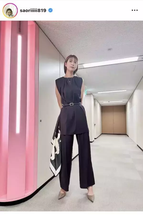 身長１８５センチ・木村沙織さん、足ながー！抜群スタイルの衣装ショット「超〜、綺麗」「スタイル素晴らしい」