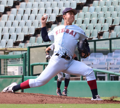【大学野球】最速１５６キロ右腕、近大・宮原廉をＮＰＢ５球団が視察　１５４キロマークも惜敗でＶ消滅