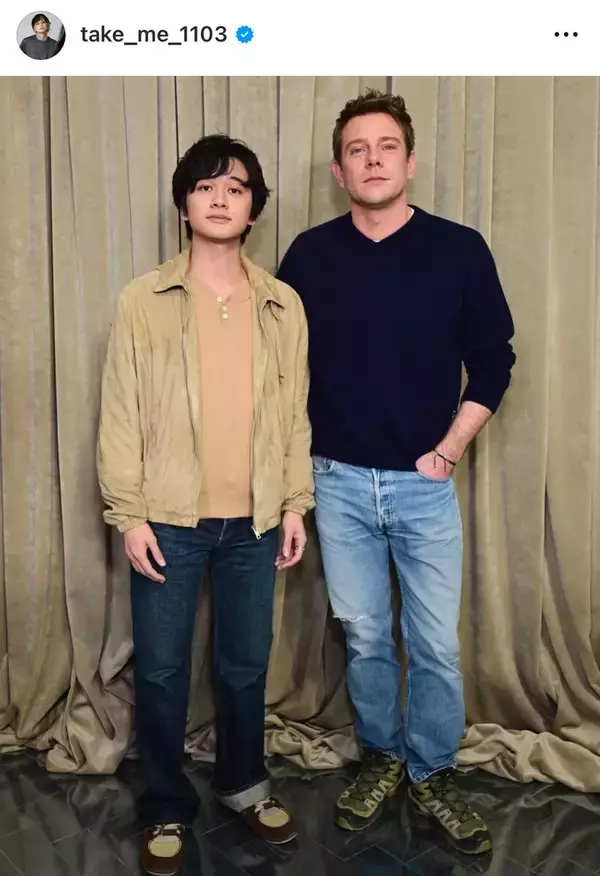 北村匠海「また会いたいな」人気ブランドのデザイナーと２ショット！「とんでもない刺激をもらいました」