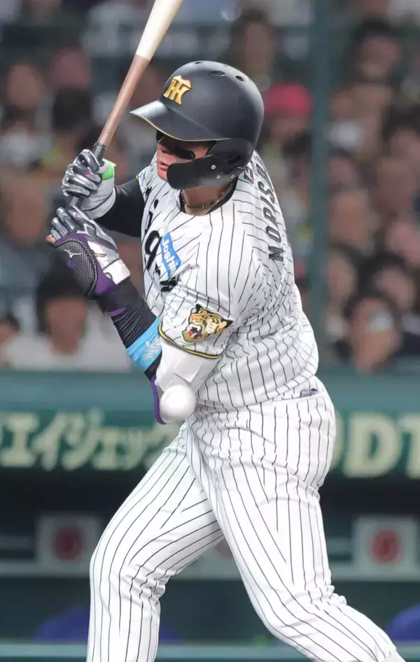 【阪神】森下翔太、左肘付近に死球で球場どよめき　両リーグ最多１０個目　直前には工藤があわや危険球