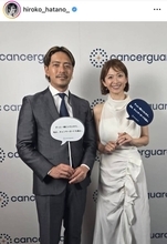「美男美女」畑野ひろ子、夫は年下元サッカー日本代表「本当に素敵なご夫婦」２ショットが話題　