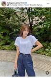 「中川安奈アナ、美ぼう際立つシンプルコーデ！白Ｔ×ジーパン姿が「めっちゃオシャレ！」「綺麗で可愛い」と好評」の画像1