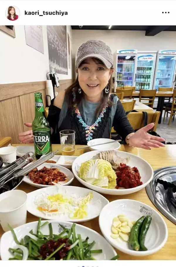 つちやかおり、次女と顔出し２ショット「かわい～い！」韓国満喫を報告…元夫は「シブがき隊」布川敏和