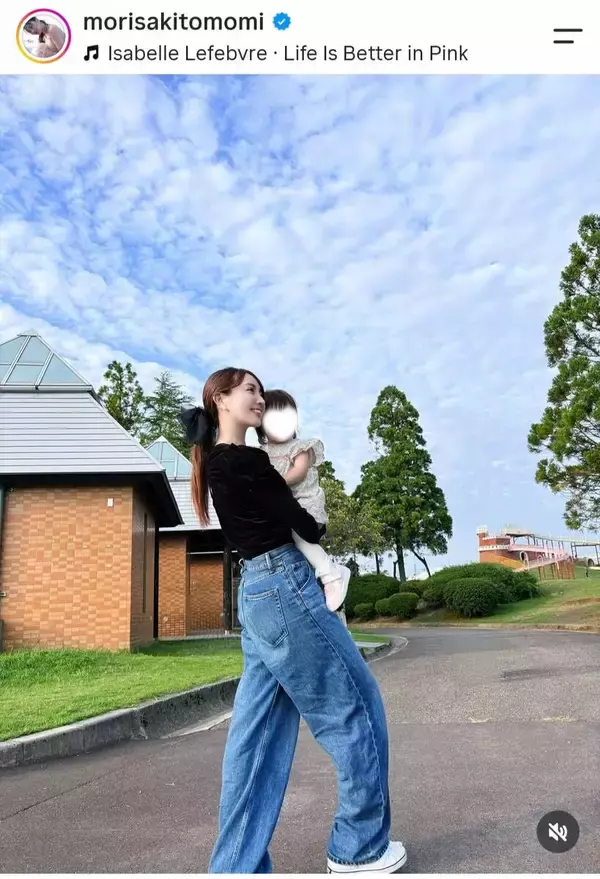 元グラビア女王　夫はオリックス選手！「パパの地元福井へ帰省」ほっこり家族ショット「優しそうな旦那さん」森咲智美