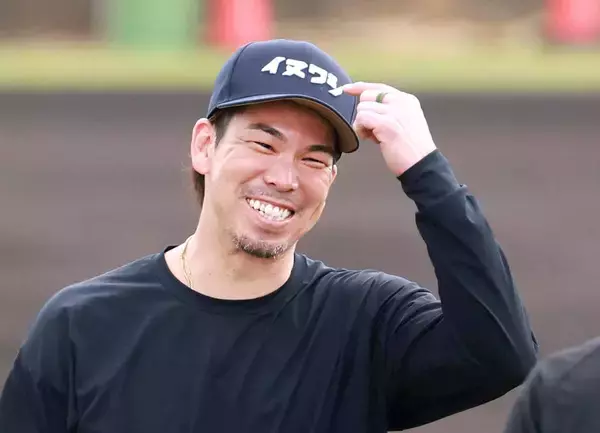 楽天・前田健太「楽天市場で」購入グッズ身に着けキャッチボール「違和感がなくなるぐらい溶け込めるように」