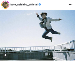 「ひゃっほーーーい」加藤清史郎の「特大ジャンプ写真（変顔）」ショットが話題！