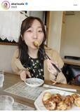「須田亜香里　地元の名古屋風たこ焼きを堪能する姿をアップ！」の画像1