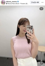 「ついにノースリーブ！」テレ朝・田原萌々アナの二の腕に熱狂「お美しい」「とてもお綺麗」「似合ってて素敵」