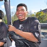 「【日本ハム】ジャングリア訪問ドラ２・エドポロケイン「筋トレ頑張ってきたのに…」体重１００キロ超でアトラクション断念」の画像1