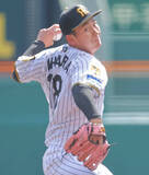 「【阪神】伊原陵人、巨人打線を４回０封　皆川、リチャード、石塚を３連続Ｋに仕留める」の画像1