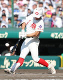 「【甲子園】織田をＫＯ！ 智弁和歌山・楠本龍生Ｖ３ラン「１００パーセント真っすぐが来る」サポートメンバーの分析信じ一振りで仕留めた」の画像1