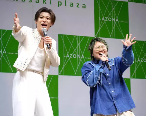 新浜レオン、同い年・こっちのけんとと念願の楽曲コラボ「演歌・歌謡曲の壁を越えたい」コーラス参加のけんと妻に膝スラ伝授！？