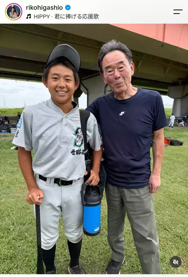 東尾修氏　イケメンな孫を顔出し！「すみれちゃんに似てますね」父親は石田純一…娘の東尾理子が公開
