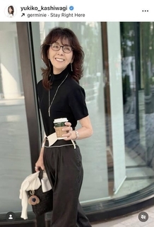 「完璧なコーデ」７８歳有名女優のスタイリッシュな姿に驚きの声！「いつまでも素敵」　柏木由紀子が公開