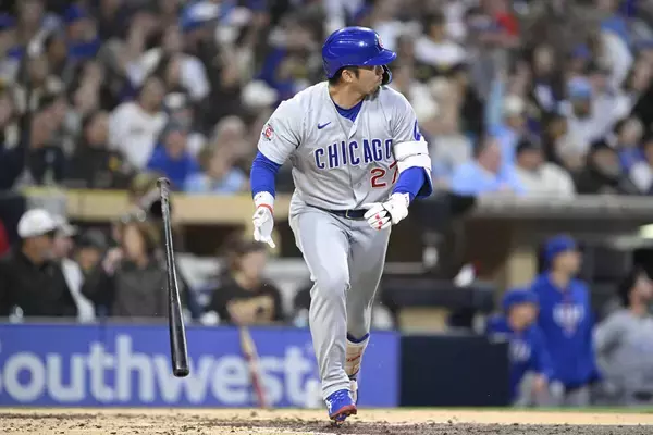 鈴木誠也２試合ぶりの５号アーチ　１７試合目で初アーチのパドレス相手の一発で最近７試合５本目の量産ペースに　チームは逆転負けで３連敗