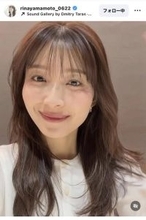 山本里菜アナ、髪切りました！イメチェン姿に「眼福」「吸い込まれそうな美しさ」「さらに可愛く」「見とれて…」