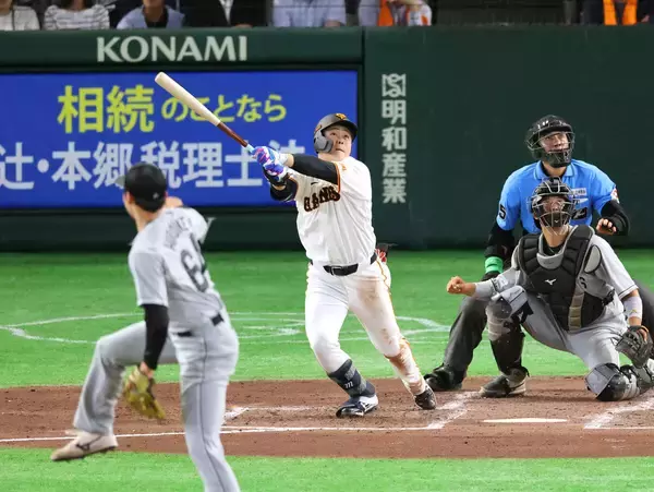 【巨人】中山礼都の犠飛で５回に先制！　先発・井上温大に待望の援護！