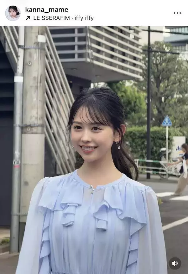 「アナウンサーかと」カジサックの長女・梶原叶渚、清楚なワンピ姿に「ほんとに美人さん」「天使がいる」