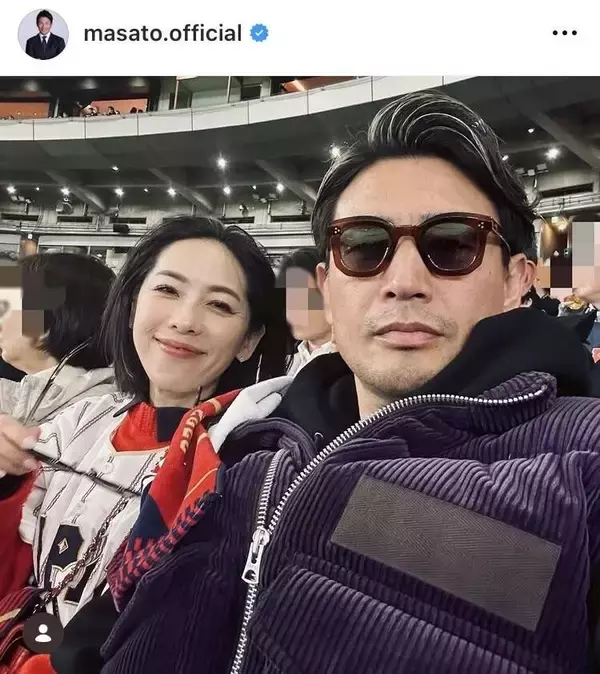 矢沢心、夫・魔裟斗の４７歳誕生日に仲むつまじくＷＢＣ観戦「あなたと過ごす時間が私の宝物です」