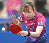 「【世界卓球】早田ひな、チームけん引「攻撃的なプレーで挑戦したい」」の画像1