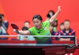 【卓球】張本美和がシングルス１６強　タイにストレート勝ち　銀メダル一夜明け、一日３種目の過密スケジュールで奮闘…アジア大会