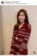 中川安奈アナ、美ボディラインあらわ！タイトなワンピ姿にくぎ付け「こりゃ素敵」「セクシー」「スタイル良すぎ」