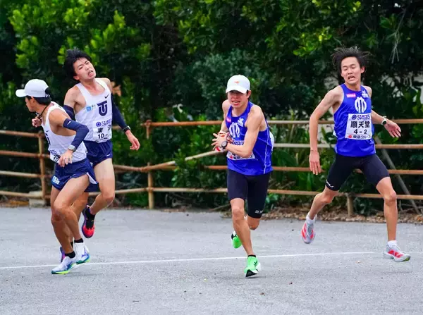 宮古島大学駅伝２区で順大が首位浮上　秒差なしの２位に東洋大　３位に青学大、４位に国学院大