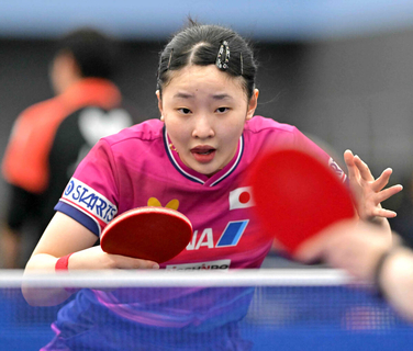 【卓球】張本美和が大逆転Ｖ　４―１０から８連続得点　１７歳最後の大会で単複２冠達成！