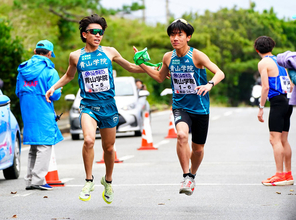 宮古島大学駅伝は首位の青学大と２位の順大が３秒差の接戦で最終６区へ