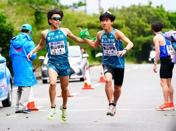 宮古島大学駅伝は首位の青学大と２位の順大が３秒差の接戦で最終６区へ