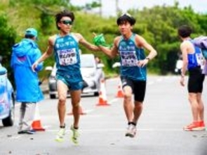 宮古島大学駅伝は首位の青学大と２位の順大が３秒差の接戦で最終６区へ