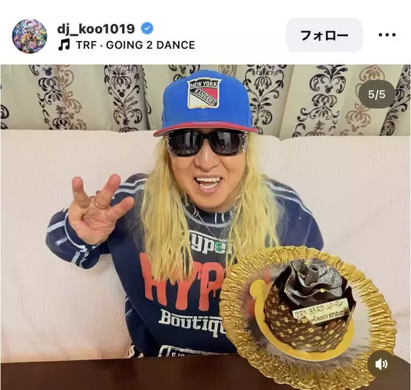 「１ヶ月２０万かかった」ＤＪ　ＫＯＯ、ＴＲＦデビュー当時のヘアスタイルに驚がく「かっこよすぎ」「めっちゃ素敵」