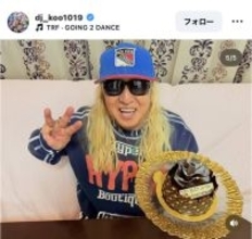 「１ヶ月２０万かかった」ＤＪ　ＫＯＯ、ＴＲＦデビュー当時のヘアスタイルに驚がく「かっこよすぎ」「めっちゃ素敵」