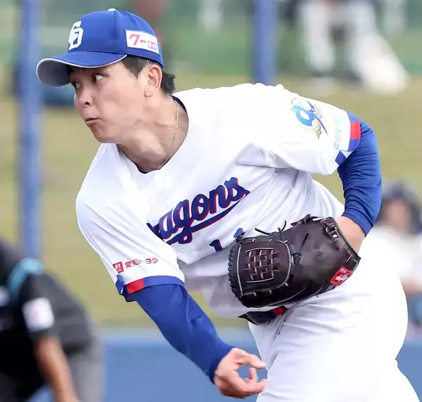 【中日】中西聖輝のプロ初先発は４回３失点　スライド登板で毎回先頭に快音を許し被安打６、暴投３