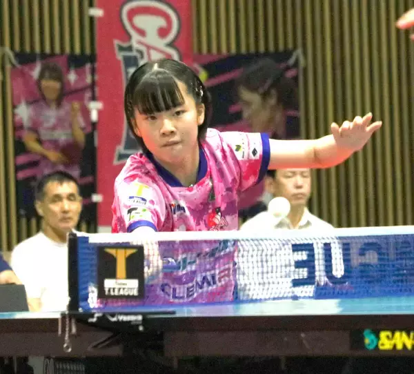 【卓球Ｔリーグ】九州の超新星・石田心美が初白星＆張本美和に挑戦「向かって行く気持ちで戦えた」早田ひなの“妹弟子”の１４歳