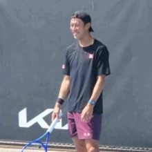 【全豪テニス】錦織圭　約３０分ほど坂本怜と練習　自分のミスに「ポンコツ！」と苦笑い…男子予選へ