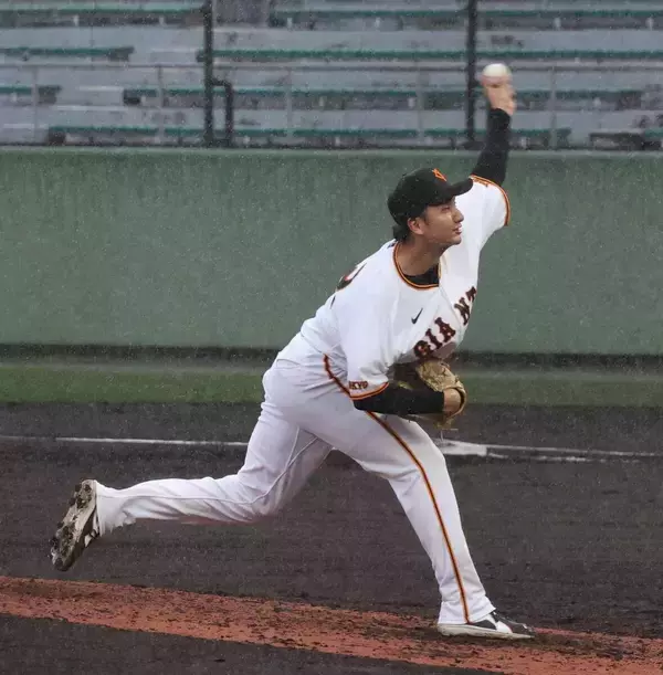 【巨人】大雨もなんの　横川凱が好投＆“美技”「シーズンと変わらない。そういう気持ちで」