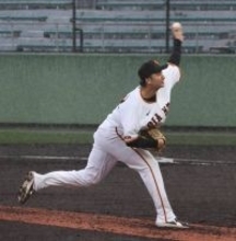 【巨人】大雨もなんの　横川凱が好投＆“美技”「シーズンと変わらない。そういう気持ちで」