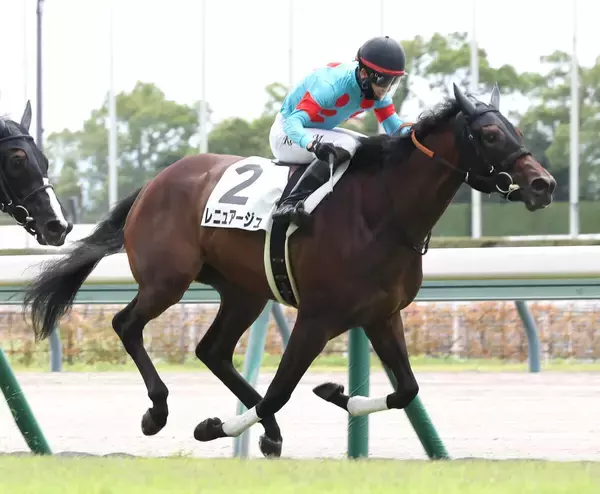 【中京２Ｒ・２歳新馬】コントレイル産駒のレニュアージュが逃げ切り　松山弘平騎手「よく踏ん張ってくれました」