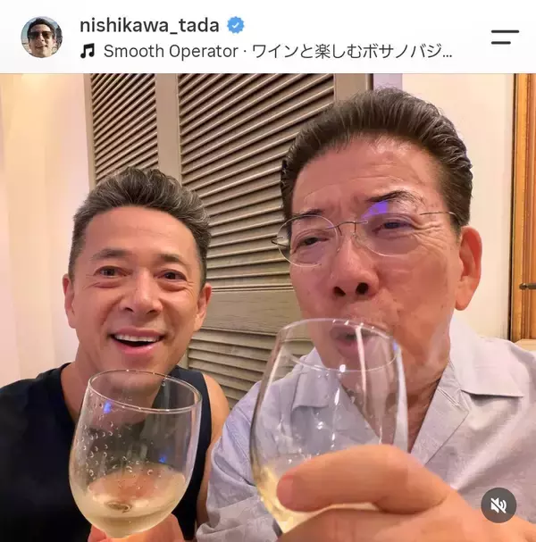 吉本新喜劇・西川忠志が父・西川きよしと２人のみ「親子２人で、最高のひととき」「お父さんの満面の笑顔」