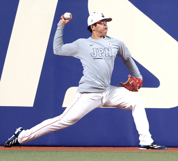 侍ジャパン・大勢「大丈夫です」２７日緊急降板　右足筋けいれんから一夜明けランニングなどで調整