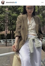 堀田茜、カーディガン×ジャケット春コーデに絶賛！「サラッと着こなしちゃうところがカッコいい」「めっちゃお似合い」