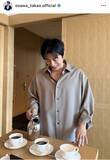 「「色気がだだもれ」５８歳・大沢たかお、コーヒー注ぐ姿にメロメロ「なんて絵になるお姿」「妄想提供ありがとう」」の画像1
