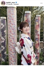 「なんてお美しい」谷尻萌アナ、着物姿に絶賛の嵐「はんなりと素敵やなあ」「和服美人」「癒やしだなぁ」