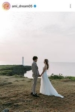 夫は「テラスハウス」出演のイケメン！「夫婦ゆかりの地で」Ｄｒｅａｍ　Ａｍｉが夫婦ショット公開