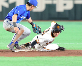 【巨人】浦田俊輔がプロ初盗塁！初１番で２安打　快足巧打の切り込み隊長