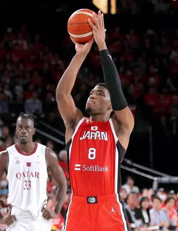 【バスケ男子】無双状態の八村塁、両チーム最多３０得点「勝つことができてよかった」日本は圧巻の１２３―７０でカタール撃破　