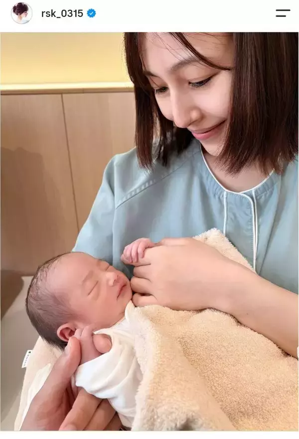 夫は日テレのイケメンアナ！モデル妻が第１子男児出産「とっても可愛いべびたん」親子ショット…石川理咲子が報告