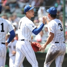 【甲子園】健大高崎、驚異の３度目「１－０」勝ち　青柳監督も仰天「まさか」「びっくり」「信じられない」…５試合で失点わずか「２」で決勝進出